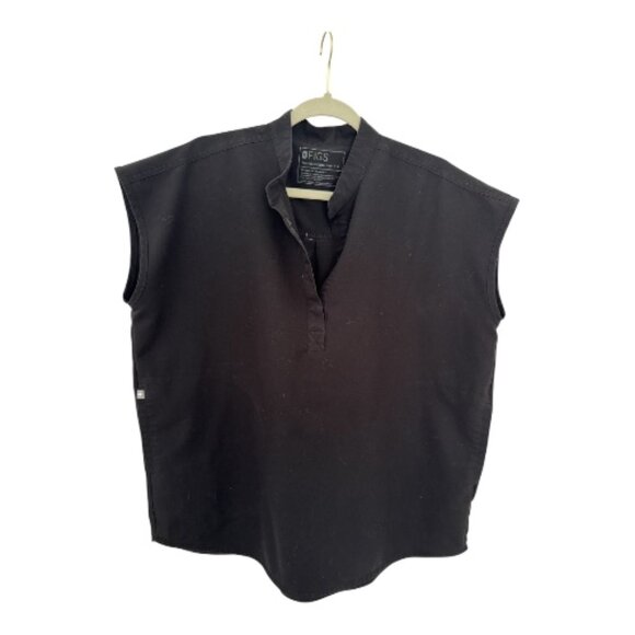 FIGS Technical Collection Rafaela Black Scrub Top Women's Medium - Picture 1 of 2